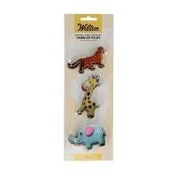 Emporte-pièces girafe, tigre et éléphant - Wilton - 3 unités