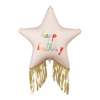Ballon Étoile avec franges de 72 cm - Partydeco