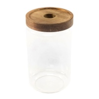 Pot de 0,7 L en verre avec couvercle