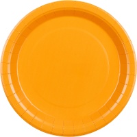 Assiettes de 23 cm en carton coloré - 6 unités