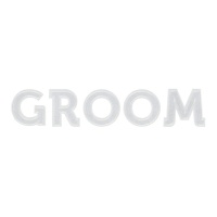Patch thermocollant Groom blanc