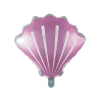 Ballon coquillage rose de 51 cm