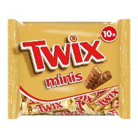 Twix mini au chocolat au lait et caramel - 10 unités