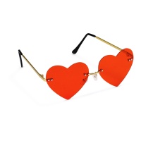 Lunettes en forme de coeur sans monture