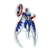 Ballon en forme de Captain America Sam Wilson de 62 x 93 cm