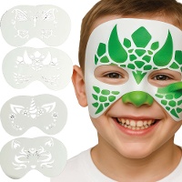 Pochoirs de maquillage pour enfants - lot de 4