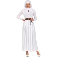 Costume de nonne blanche pour femme