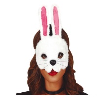 Masque de lapin en peluche