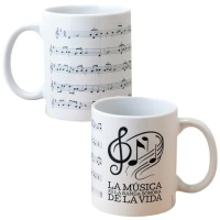 Tasse de 330 ml La musique est la bande originale de la vie - 1 unité