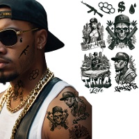 Tatouages temporaires « Thug Life »