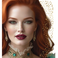 Bijoux adhésifs pour le visage - taches de rousseur dorées