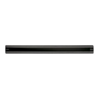 Support magnétique en acier de 50 x 4,5 cm noir - Arcos