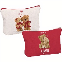 Trousse Oursons amoureux 22 x 15 cm - 1 unité