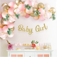 Kit de ballons Baby Girl - Monkey Business - 65 unités