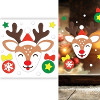 Décoration adhésive en gel de renne