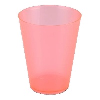 Gobelets de 500 ml en plastique large et coloré - 4 unités