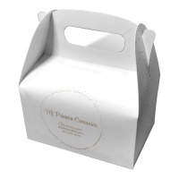 Boîte en carton pour Ma Première Communion avec Points Dorés - 2 unités