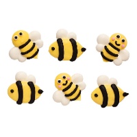 Figurines de sucre en forme d'abeilles - Decora - 6 unités