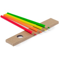 Crayons de couleur fluo - 4 unités