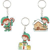 Porte-clés lutin de Noël - 1 unité