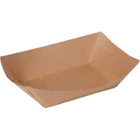 Barquettes ovales en carton 11 x 7 x 4 cm - 5 unités