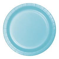 Assiettes en carton coloré de 22,2 cm - 8 unités