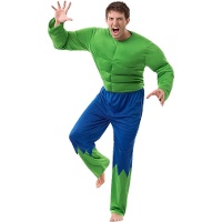 Déguisement de super-héros vert pour homme