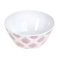 Bol imprimé mauve de 13 cm