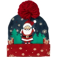 Bonnet de Père Noël avec pompon
