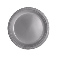 Assiettes en plastique de couleur de 26 cm - 10 unités