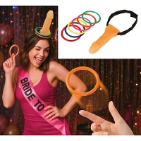 Jeu de lancer avec cible en forme de pénis