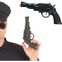 Pistolet noir de police classique de 27 cm