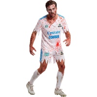 Déguisement de footballeur zombie pour homme