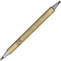 Marqueur à double pointe pour lettering argenté - Zig - 1 unité