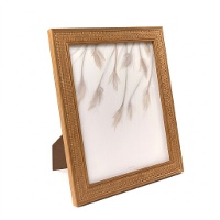 Cadre photo en rotin marron 20 x 25 cm