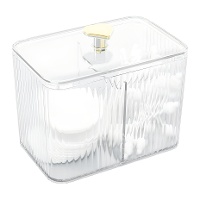 Boîte à cotons et cotons?tiges avec couvercle