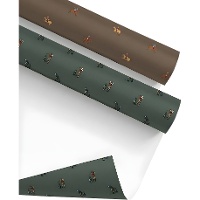 Papier cadeau motifs polo et golf 2 x 0,70 m - 1 rouleau