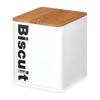 Boîte en métal de 16,5 x 13 x 13,7 cm pour biscuits - 1 unité