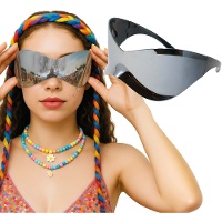 Lunettes futuristes à effet miroir