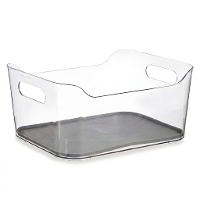 Organisateur de salle de bain de 24,5 x 17 x 10,5 cm avec poignées