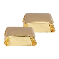 Capsules pour muffins de 8 x 5 x 3,2 cm en papier métallisé - Decora - 20 unités