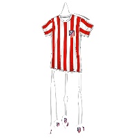Piñata maillot de l'Atlético de Madrid - 50 x 40 cm