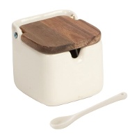 Sucrier avec cuillère et couvercle Bois & Terre