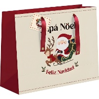 Sac cadeau 35 x 28 x 15 cm du Père Noël