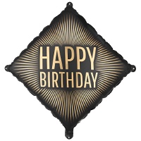 Ballon « Happy Birthday » losange 46 cm