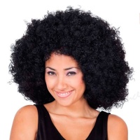 Perruque afro avec boucles