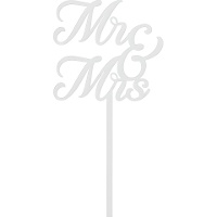 Topper de gâteau MR & MRS