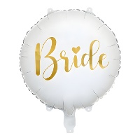 Ballon de mariée blanc de 45 cm