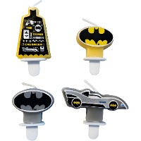 Lot de 4 bougies Batman