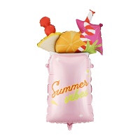 Ballon cocktail rose « Summer vibes » 47 x 79 cm